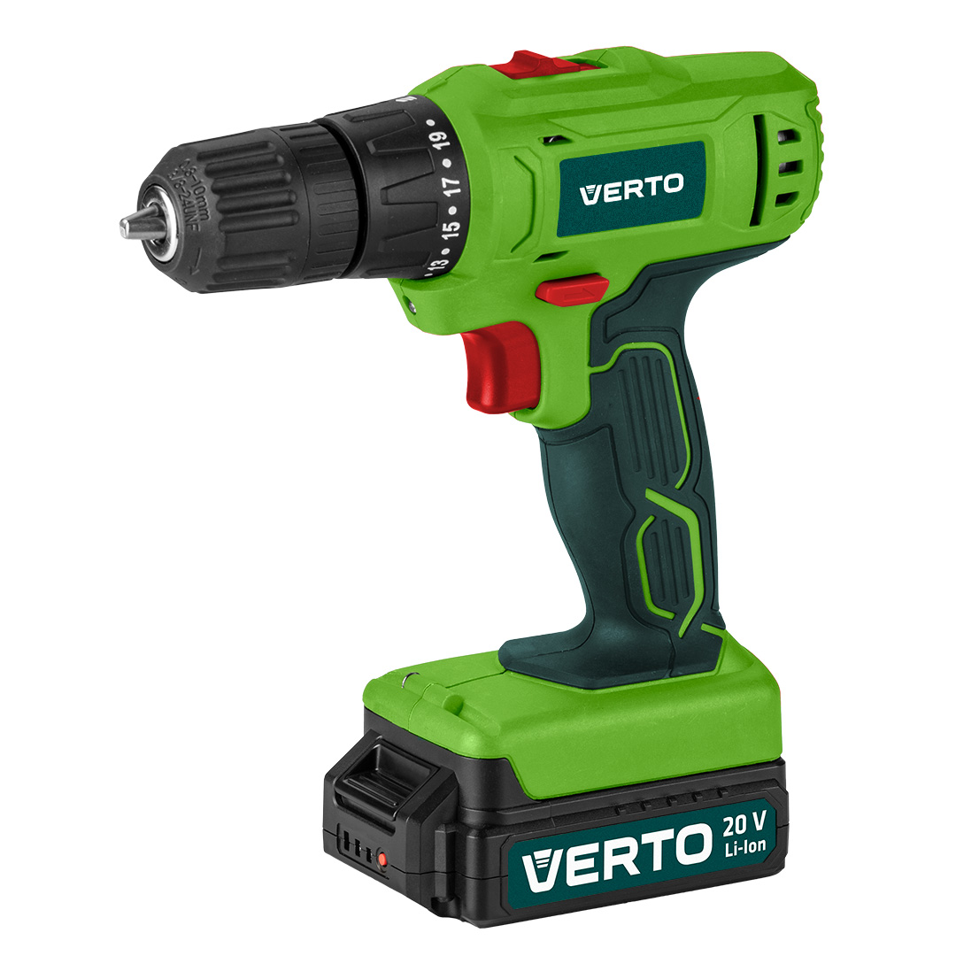 Дриль акумуляторний VERTO 20В, Li-Ion 1.5Aч (50G290)